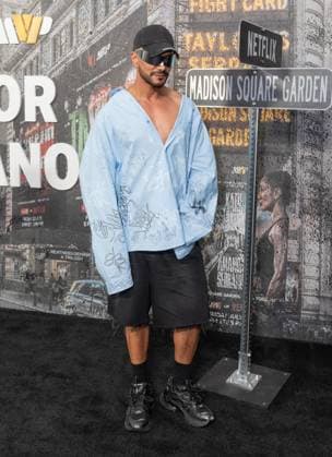 July 11, 2025, Bronx, New York, USA: Jay Manuel arrives for Katie Taylor vs Amanda Serrano 3 boxing bout at Madison Square Garden in New York, NY on July 11, 2025 Bronx USA - ZUMAr339 20250711_znp_r339_047 Copyright: xLevxRadinx
