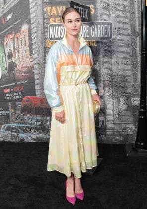July 11, 2025, Bronx, New York, USA: Julia Stiles arrives for Katie Taylor vs Amanda Serrano 3 boxing bout at Madison Square Garden in New York, NY on July 11, 2025 Bronx USA - ZUMAr339 20250711_znp_r339_055 Copyright: xLevxRadinx