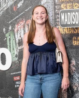 July 11, 2025, Bronx, New York, USA: Courtney Brosnan arrives for Katie Taylor vs Amanda Serrano 3 boxing bout at Madison Square Garden in New York, NY on July 11, 2025 Bronx USA - ZUMAr339 20250711_znp_r339_060 Copyright: xLevxRadinx