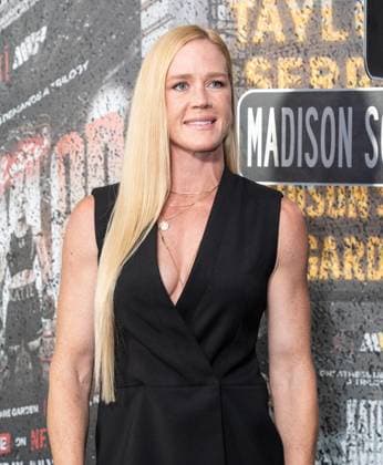 July 11, 2025, Bronx, New York, USA: Holly Holm arrives for Katie Taylor vs Amanda Serrano 3 boxing bout at Madison Square Garden in New York, NY on July 11, 2025 Bronx USA - ZUMAr339 20250711_znp_r339_067 Copyright: xLevxRadinx