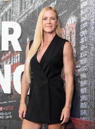 July 11, 2025, Bronx, New York, USA: Holly Holm arrives for Katie Taylor vs Amanda Serrano 3 boxing bout at Madison Square Garden in New York, NY on July 11, 2025 Bronx USA - ZUMAr339 20250711_znp_r339_069 Copyright: xLevxRadinx