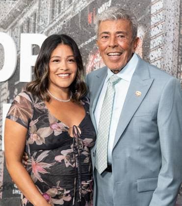 July 11, 2025, Bronx, New York, USA: Gina Rodriguez and Genaro Rodriguez arrive for Katie Taylor vs Amanda Serrano 3 boxing bout at Madison Square Garden in New York, NY on July 11, 2025 Bronx USA - ZUMAr339 20250711_znp_r339_089 Copyright: xLevxRadinx