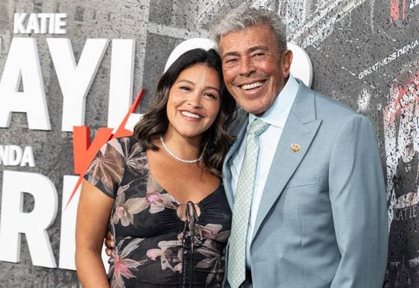 July 11, 2025, Bronx, New York, USA: Gina Rodriguez and Genaro Rodriguez arrive for Katie Taylor vs Amanda Serrano 3 boxing bout at Madison Square Garden in New York, NY on July 11, 2025 Bronx USA - ZUMAr339 20250711_znp_r339_091 Copyright: xLevxRadinx