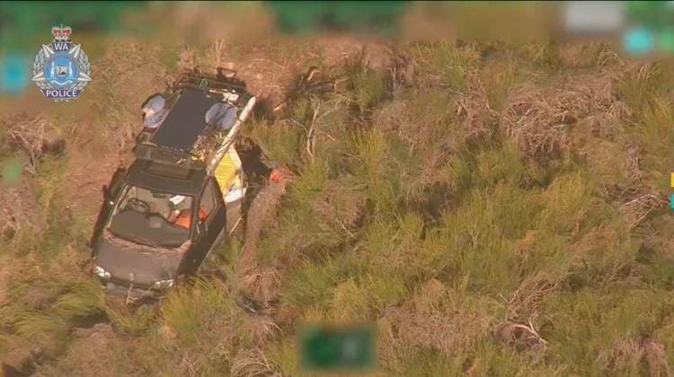 News Themen der Woche KW28 XXX, A supplied image obtained on Saturday, July 12, 2025, of Aerial vision of Carolina Wilga s abandoned van. ( NO ARCHIVING, EDITORIAL USE ONLY WESTERN AUSTRALIA AUSTRALIA  Copyright: xSUPPLIEDxBYxWESTERNxAUSTRALIAxPOLICExFORCEx 20250712157424201359