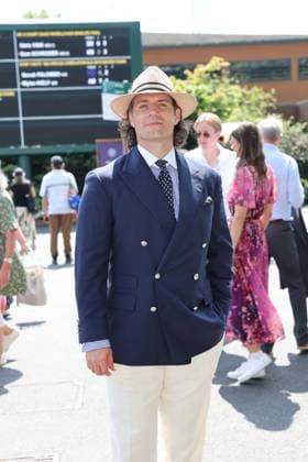 . 13 07 2025. London, United Kingdom. Henry Cavill arriving for the Mens Singles Final on the last day of the Wimbledon Tennis Championships in London .  xStephenxLockx xi-Imagesx IIM-26103-0006