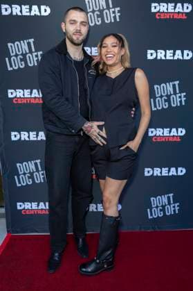 Tyler Shaw and Kara Royster at the premiere of the movie Don t Log Off at the Laemmle Theatre Glendale, 12 07 2025 Foto:xC.xVanxWagonerx xFuturexImagex log_5725