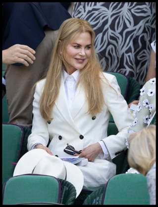 . 13 07 2025. London, United Kingdom. Nicole Kidman in the Royal Box on the last day of the Wimbledon Tennis Championships in London.  xStephenxLockx xi-Imagesx IIM-26103-0059