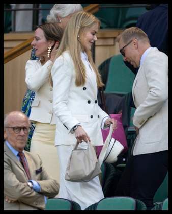 . 13 07 2025. London, United Kingdom. Nicole Kidman arriving in the Royal Box on the last day of the Wimbledon Tennis Championships in London.  xStephenxLockx xi-Imagesx IIM-26103-0061