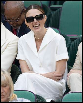 . 13 07 2025. London, United Kingdom. Keira Knightley in the Royal Box on the last day of the Wimbledon Tennis Championships in London.  xStephenxLockx xi-Imagesx IIM-26103-0065
