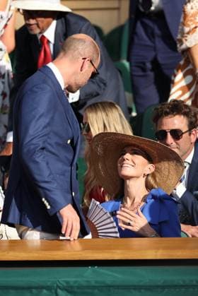 . 13 07 2025. London, United Kingdom. Prince William and Kate Middleton with their children Prince George and Princess Charlotte in the Royal Box for the Mens Singles Final on the last day of the Wimbledon Tennis Championships in London .  xStephenxLockx xi-Imagesx IIM-26103-0181