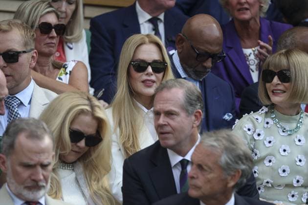 Wimbledon Championships Mens Final Wimbledon Championships 2025 Day 14, 13 07 25 Gentlemens’ Singles - Final Centre Court Jannick Sinner v Carlos Alcaraz celebrities and VIPs attend. Nicole Kidman  Copyright: xMarcxAspland ThexTimesx NINTCHDBPICT001009664512