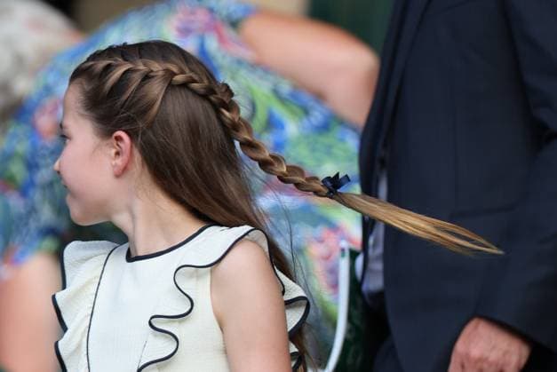 . 13 07 2025. London, United Kingdom. Prince William and Kate Middleton with their children Prince George and Princess Charlotte in the Royal Box for the Mens Singles Final on the last day of the Wimbledon Tennis Championships in London .  xStephenxLockx xi-Imagesx IIM-26103-0210