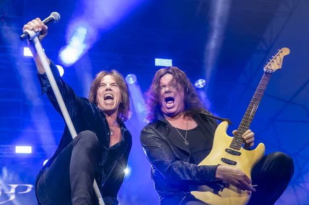 Bilder des Jahres 2025, Entertainment 07 Juli Genoa, Monday, July 14, 2025. Europe, Joey Tempest s band, will perform at the Porto Antico.  Copyright: xMarinaxMazzolix xipa-agency.netx xx IPA_Agency_IPA60383314