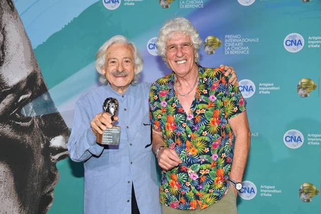 Rome, Cada del Cinema Award La Chioma di Berenice , In the photo: Leo Gullotta Ninetto Davoli  Copyright: xVincenzoxLandix xipa-agency.netx xVincenzoxLandix IPA_Agency_IPA60386585