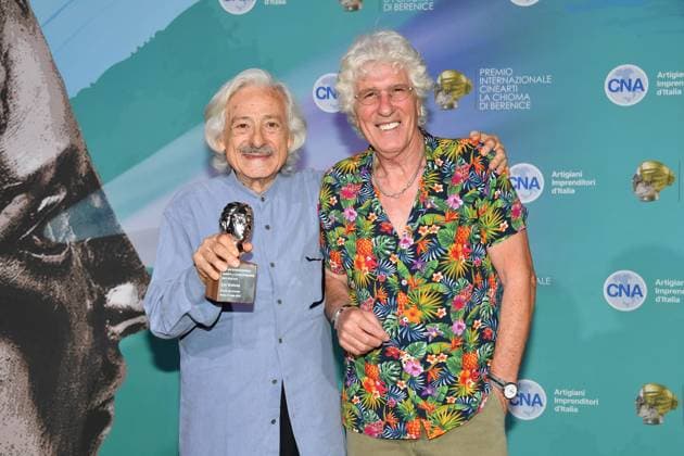 Rome, Cada del Cinema Award La Chioma di Berenice , In the photo: Leo Gullotta Ninetto Davoli  Copyright: xVincenzoxLandix xipa-agency.netx xVincenzoxLandix IPA_Agency_IPA60386594
