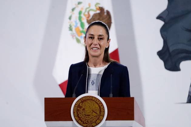 Mexico™s President Claudia Sheinbaum Holds Briefing Mexico™s President Claudia Sheinbaum Pardo said that the statements made by Ovidio Guzman s defense attorney were disrespectful and that they would sue him for defamation during a briefing conference at National Palace. on July 14, 2025 in Mexico City, Mexico. Mexico City CDMX Mexico Copyright: xLuisxBarronx