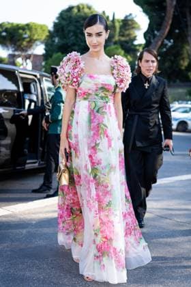 Guests outside of the Dolce & Gabbana fashion show at Foro Romano in Rome, Italy, on 14 July 2025. Guests outside of the Dolce & Gabbana fashion show at Foro Romano in Rome, Italy, on 14 July 2025., Credit:Stefano Costantino TTL Avalon Italy, Rome  Copyright: xStefanoxCostantinoxTTLx xAvalonx 1022123507