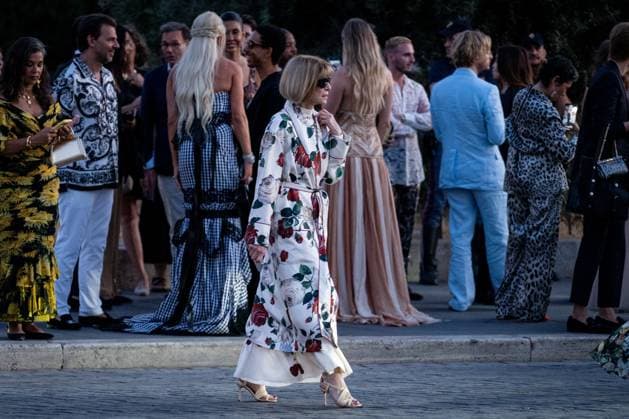 Anna Wintour outside of the Dolce & Gabbana fashion show at Foro Romano in Rome, Italy, on 14 July 2025. Anna Wintour is seen outside of the Dolce & Gabbana fashion show at Foro Romano in Rome, Italy, on 14 July 2025., Credit:Stefano Costantino TTL Avalon Italy, Rome  Copyright: xStefanoxCostantinoxTTLx xAvalonx 1022123595