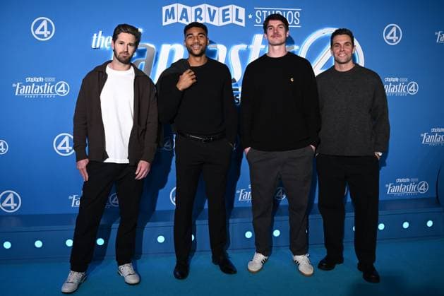 FANTASTIC FOUR PREMIERE SYDNEY, (L-R) GWS Giants AFL players Callan Ward, Callum Brown, Sam Taylor and Josh Kelly attend the Sydney premiere of The Fantastic Four: First Steps at HOYTS Entertainment Quarter, in Sydney, Tuesday, July 15, 2025. ( NO ARCHIVING SYDNEY NEW SOUTH WALES AUSTRALIA  Copyright: xDANxHIMBRECHTSx 20250715144349849241
