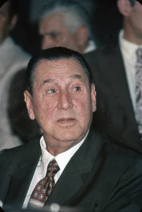 Juan Peron - 1972 11. November 1972, Buenos Aires, Argentinien: JUAN DOMINGO PERN bei einer Pressekonferenz in Buenos Aires. Buenos Aires Argentina Argentina *** Juan Peron 1972 11 November 1972, Buenos Aires, Argentina Juan Domingo pern at a Press conference in Buenos Aires Buenos Aires Argentina Argentina  Copyright: xUnitedxArchivesx xkpaxKeystonex 19721111_jtc_k09_035