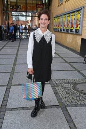 Bibiana Beglau at the SchwarzeSchafe premiere at the cinema in the Kulturbrauerei in Berlin on 15 07 2025