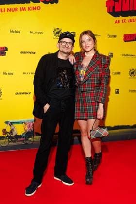Premiere SchwarzeSchafe Milan Peschel and Jella Haase at the premiere of SchwarzeSchafe at the cinema in the Kulturbrauerei on 15 07 2025 in Berlin Copyright: xEventpressxKochanx