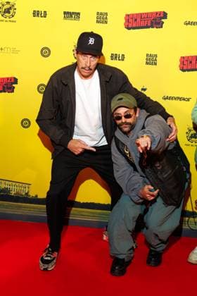 Premiere SchwarzeSchafe Marc Hosemann and Arman Kashani at the premiere of SchwarzeSchafe at the cinema in the Kulturbrauerei on 15 07 2025 in Berlin Copyright: xEventpressxKochanx