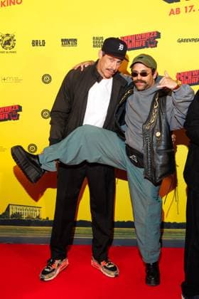 Premiere SchwarzeSchafe Marc Hosemann and Arman Kashani at the premiere of SchwarzeSchafe at the cinema in the Kulturbrauerei on 15 07 2025 in Berlin Copyright: xEventpressxKochanx