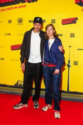 Premiere SchwarzeSchafe Marc Hosemann and Jule Böwe at the premiere of SchwarzeSchafe at the cinema in the Kulturbrauerei on 15 07 2025 in Berlin Copyright: xEventpressxKochanx