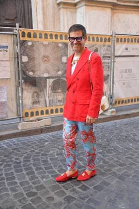 Rome, Italy: Rome, Castel Sant Angelo Dolce & Gabbana Fashion Show Event Parterre, In the photo: Guest Rome Italy  - ZUMAp169 20250715_zea_p169_170 Copyright: xVincenzoxLandix