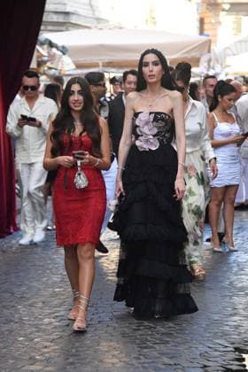 Rome, Italy: Rome, Castel Sant Angelo Dolce & Gabbana Fashion Show Event Parterre, In the photo: Guest Rome Italy  - ZUMAp169 20250715_zea_p169_189 Copyright: xVincenzoxLandix