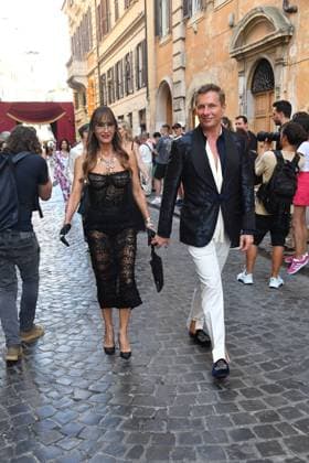 Rome, Italy: Rome, Castel Sant Angelo Dolce & Gabbana Fashion Show Event Parterre, In the photo: Rome Italy  - ZUMAp169 20250715_zea_p169_253 Copyright: xVincenzoxLandix