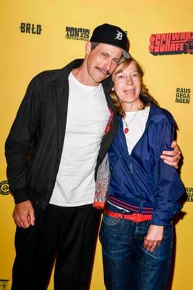 abb Marc Hosemann and Jule Boewe Actors as guests at the premiere of the film SchwarzeSchafe at the Kultur Brauerei on July 15, 2025 in Berlin Berlin Germany