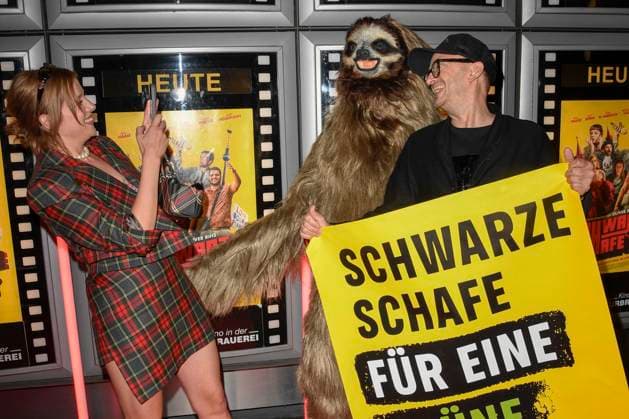 abb Jella Haase and Milan Peschel actors as guests at the premiere of the film SchwarzeSchafe at the Kultur Brauerei cinema on July 15, 2025 in Berlin Berlin Germany