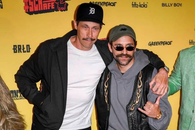 abb Marc Hosemann, Arman Kashani as guests at the premiere of the film SchwarzeSchafe at the Kultur Brauerei cinema on July 15, 2025 in Berlin Berlin Germany