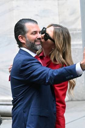 **VIDEO AVAILABLE - CONTACT photodesk@instarimages.com TO RECEIVE ** Donald Trump Jr. and girlfriend Bettina Anderson spotted arriving at New York Stock Exchange in New York City as rumors swirl they are planning to get married soon Featuring: Donald Trump Jr., Bettina Anderson Where: New York City, New York, United States When: 16 Jul 2025 Credit: Elder Ordonez INSTARimages EDITORIAL USE ONLY. NOT FOR USE BY NEWSPAPERS BASED IN THE UK. Copyright: xx instar54921600