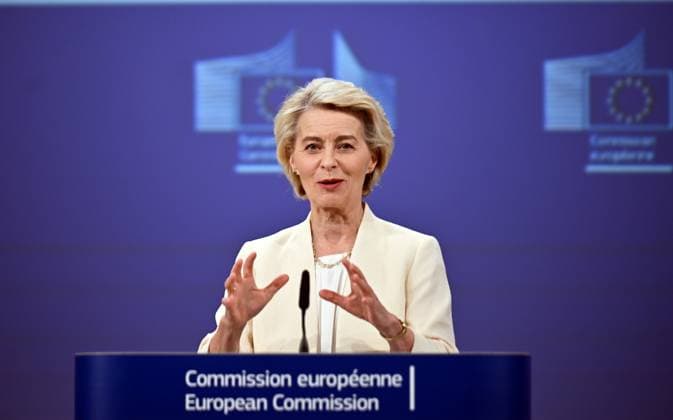 News Bilder des Tages European Commission President Ursula von der Leyen BRUSSELS, BELGIUM - JULY 16: European Commission President Ursula von der Leyen holds a press conference on the 2028-2034 budget in Brussels, Belgium on July 16, 2025. Dursun Aydemir Anadolu Brussels Belgium. Editorial use only. Please get in touch for any other usage.  Copyright: x2025xAnadoluxDursunxAydemirx
