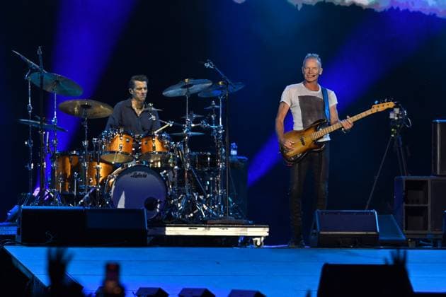 English musician Sting performs during the 22nd international music festival Colours of Ostrava in Ostrava, Czech Republic, on July 16, 2025. (CTKxPhoto JaroslavxOzana) CTKPhotoP2025071607868  CTKPhotoP2025071607868