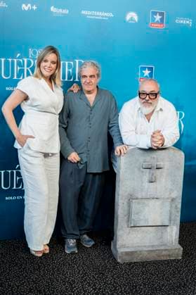 Los Muertimer Premiere, Madrid, Spain - 16 Jul 2025 Carolina Bang, Alvaro Fernandez and Alex de la Iglesia attend to Los Muertimer Premiere at Kinepolis on July 16, 2025 in Madrid, Spain. (Credit: Miguel Escavias Alfa Images) Pozuelo de Alarcon Kinepolis Madrid Spain Copyright: x x2025xMiguelxEscavias AlfaxImagesx