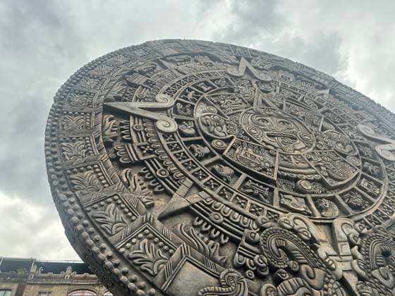 July 16, 2025, Mexico City, Mexico City, Mexico: Gigantic pre-Hispanic sculptures have been placed in Mexico City s Constitution Plaza to commemorate the 700th anniversary of Tenochtitlan. The Aztec calendar, the Coatlicue, the Coyolxauhqui, the Teocalli of the Sacred War, and the Sun Stone are part of the history of this great city, whose original pieces can be admired in various museums. Mexico City Mexico - ZUMAn296 20250716_zip_n296_007 Copyright: xJorgexNunezx