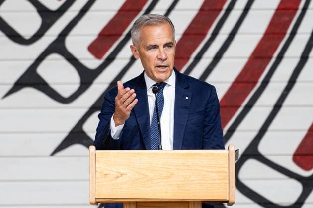 July 17, 2025, Gatineau, Qc, Canada: Prime Minister Mark Carney speaks during the First Nations Summit at the Canadian Museum of History in Gatineau, Que., on Thursday, July 17, 2025. Gatineau Canada  - ZUMAc35_ 20250717_zaf_c35_006 Copyright: xSpencerxColbyx