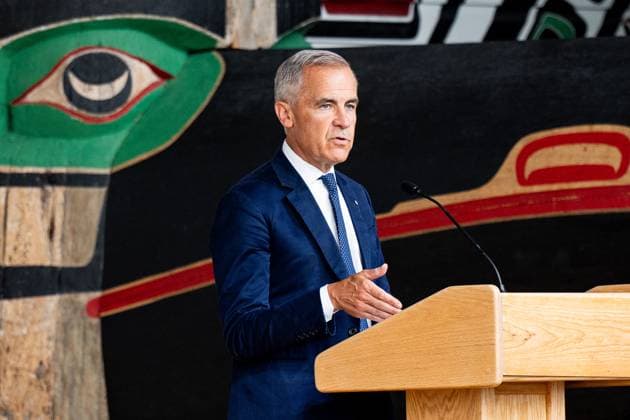 July 17, 2025, Gatineau, Qc, Canada: Prime Minister Mark Carney speaks during the First Nations Summit at the Canadian Museum of History in Gatineau, Que., on Thursday, July 17, 2025. Gatineau Canada  - ZUMAc35_ 20250717_zaf_c35_012 Copyright: xSpencerxColbyx