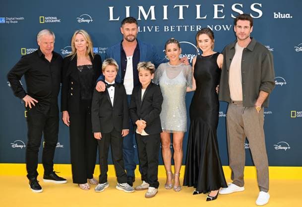 Celebrities arrive for premiere of the National Geographic docu-series ˜Limitless: Live Better Now™ at Odeon Luxe, Leicester Square, London Featuring: Craig Hemsworth, Leonie Hemsworth, Chris Hemsworth, Elsa Pataky, Tristan Hemsworth, Sasha Hemsworth, Gabriella Brooks, Liam Hemsworth Where: London, United Kingdom When: 17 Jul 2025 Credit: Cover Images EDITORIAL USE ONLY. NOT FOR USE BY NEWSPAPERS BASED IN THE UK. Copyright: xx coverimg54924789
