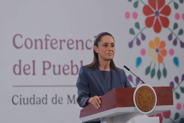 MexicoÃ¢â‚¬â ¢s President Claudia Sheinbaum Pardo, speaks about the about the fight against fentanyl and strengthening operations to combat cartels. during a briefing at the National Palace. on July 17, 2025 in Mexico City, Mexico. Mexico City Mexico - ZUMAe321 20250717_zia_e321_007 Copyright: xCarlosxSantiagox