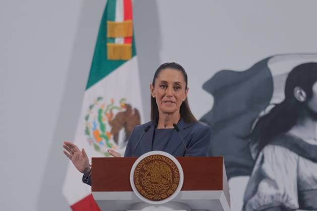 MexicoÃ¢â‚¬â ¢s President Claudia Sheinbaum Pardo, speaks about the about the fight against fentanyl and strengthening operations to combat cartels. during a briefing at the National Palace. on July 17, 2025 in Mexico City, Mexico. Mexico City Mexico - ZUMAe321 20250717_zia_e321_012 Copyright: xCarlosxSantiagox