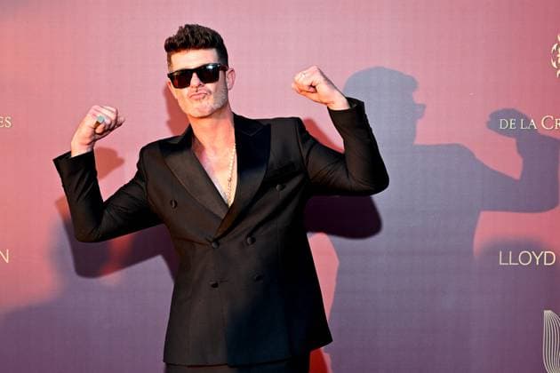 Bilder des Jahres 2025, Entertainment 07 Juli Robin Thicke Photocall for the Knights of Charity charity dinner at the Château de la Croix des Gardes in Cannes on July 17, 2025 Bruno Bebert Bestimage Photocall for the Knights of Charity charity dinner at the Château de la Croix des Gardes in Cannes on July 17, 2025 Cannes France  Copyright: xBrunoxBebertx xBestimagexBrunoxBebertx xBestimagex