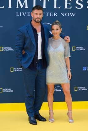 Limitless: Live Better Now Premiere - London Chris Hemsworth and Elsa Pataky attending the Limitless: Live Better Now premiere in London, UK, on July 17, 2025. Photo by Stuart Hardy ABACAPRESS.COM London London United Kingdom  Copyright: xStuartxHardy ABACAPRESS.COMx