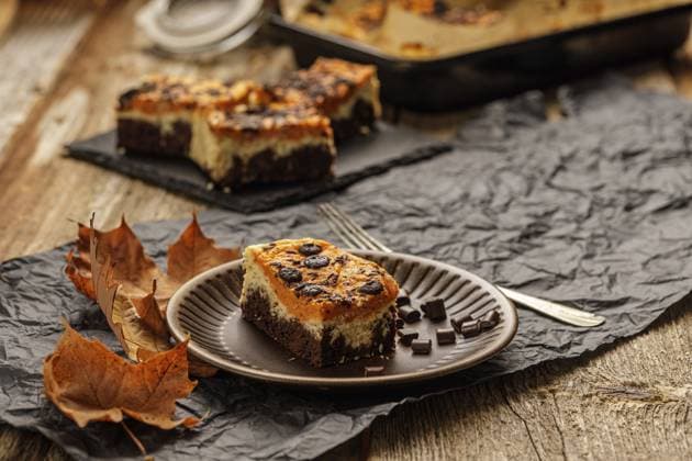 Hausgemachtes, gesundes, kalorienarmes Herbstdessert mit Kürbis. Diese Süßigkeit kann ohne Curs Käse und Kakao nicht so lecker sein. Die geheimen Zutaten sind Kokosnuss und Schokosplitter. Gerade noch rechtzeitig für Halloween und Thanksgiving Homemade, healthy low calorie autumn dessert with pumpkin. This sweetness can t be so delicious without curs cheese and cacao. The secret ingredients are coconut and chocolate chips. Just in time for halloween and Thanksgiving Copyright: imageBROKER mathexcsaba ibxiqx14047536.jpg