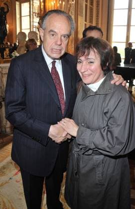 FREDERIC MITTERRAND & MARIE PAULE BELLE - REMISE DU PRIX BARBARA AU MINISTERE DE LA CULTURE . Guillaume Gaffiot Bestimage PARIS France *** FREDERIC MITTERRAND MARIE PAULE BELLE RECEIVING THE BARBARA PRIZE AT THE MINISTRY OF CULTURE Guillaume Gaffiot Bestimage PARIS France  Copyright: xGuillaumexGaffiot BestimagexGuillaumexGaffiot Bestimagex