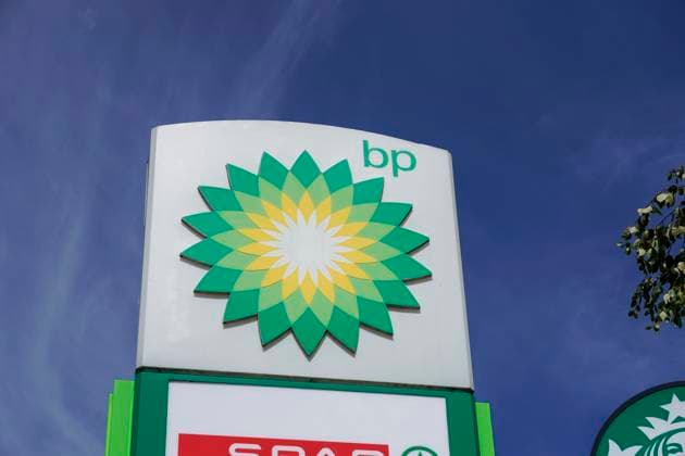 Corporate logo design sign billboard in Wakefield, United Kingdom BP petrol station diesel Spar Corporate logo signs in Wakefield, South Yorkshire, United Kingdom UK in July 2025 Editorial Use Only Copyright: xMarkxNewcombex